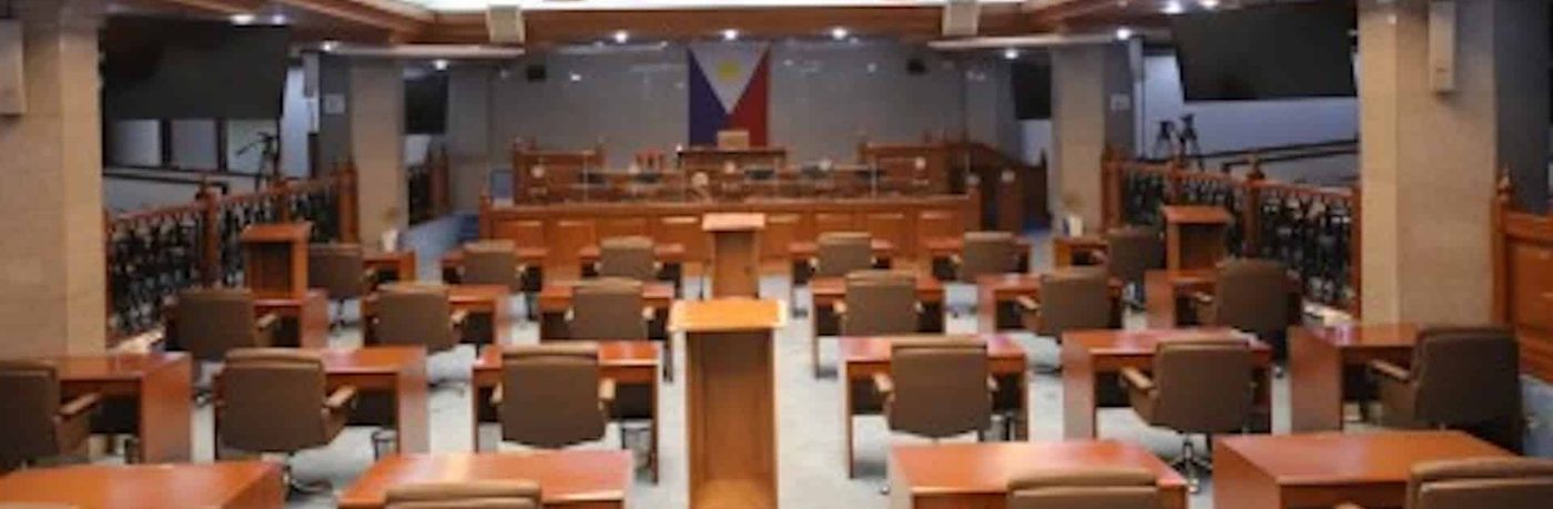 The Senate of the Philippines session hall